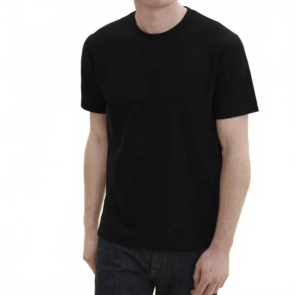 NEW HÅNDVÆRK pique crew neck t-shirt in black